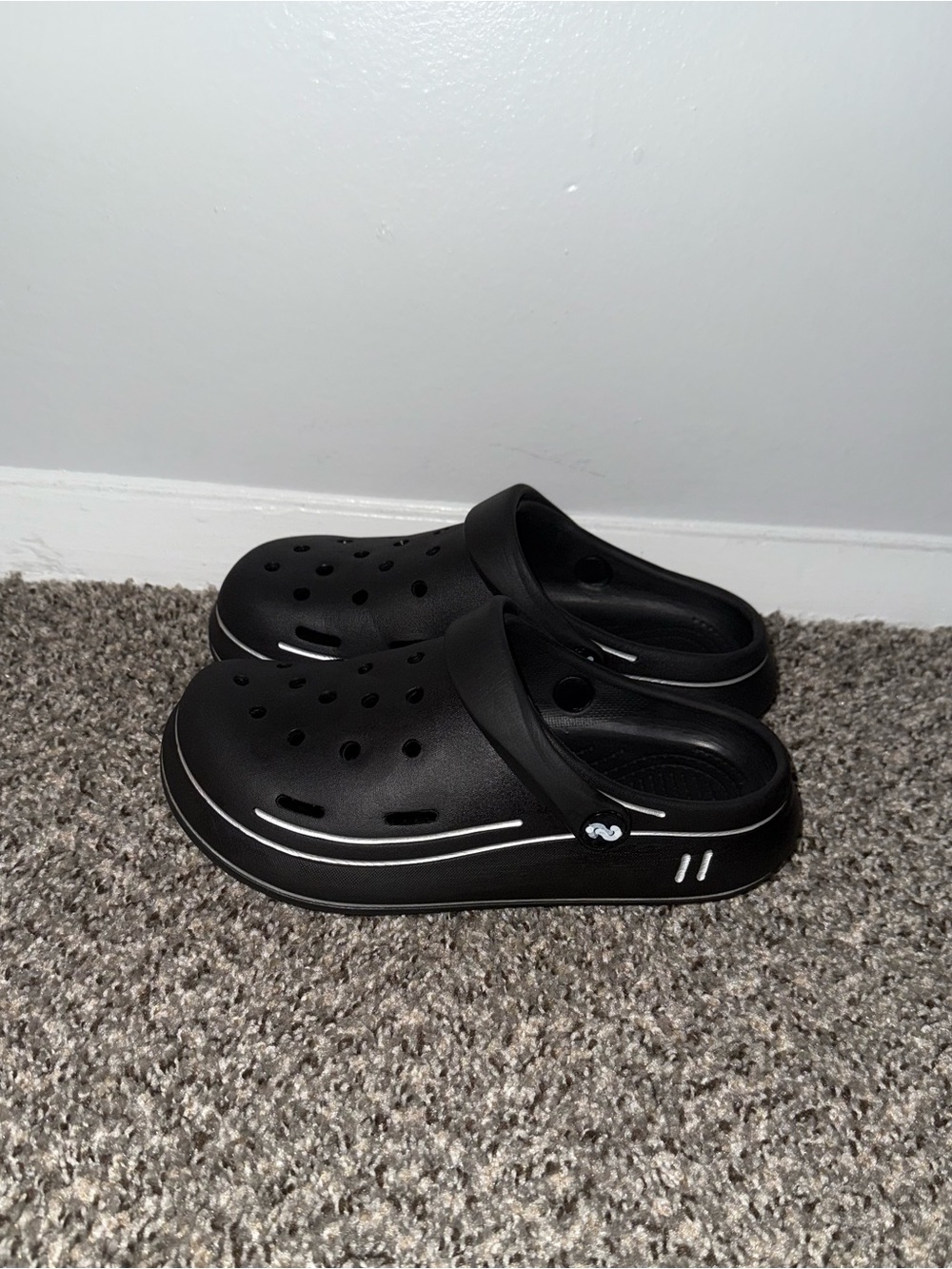 Women  Black Slip-On Clog Shoes - Comfortable Everyday Wear